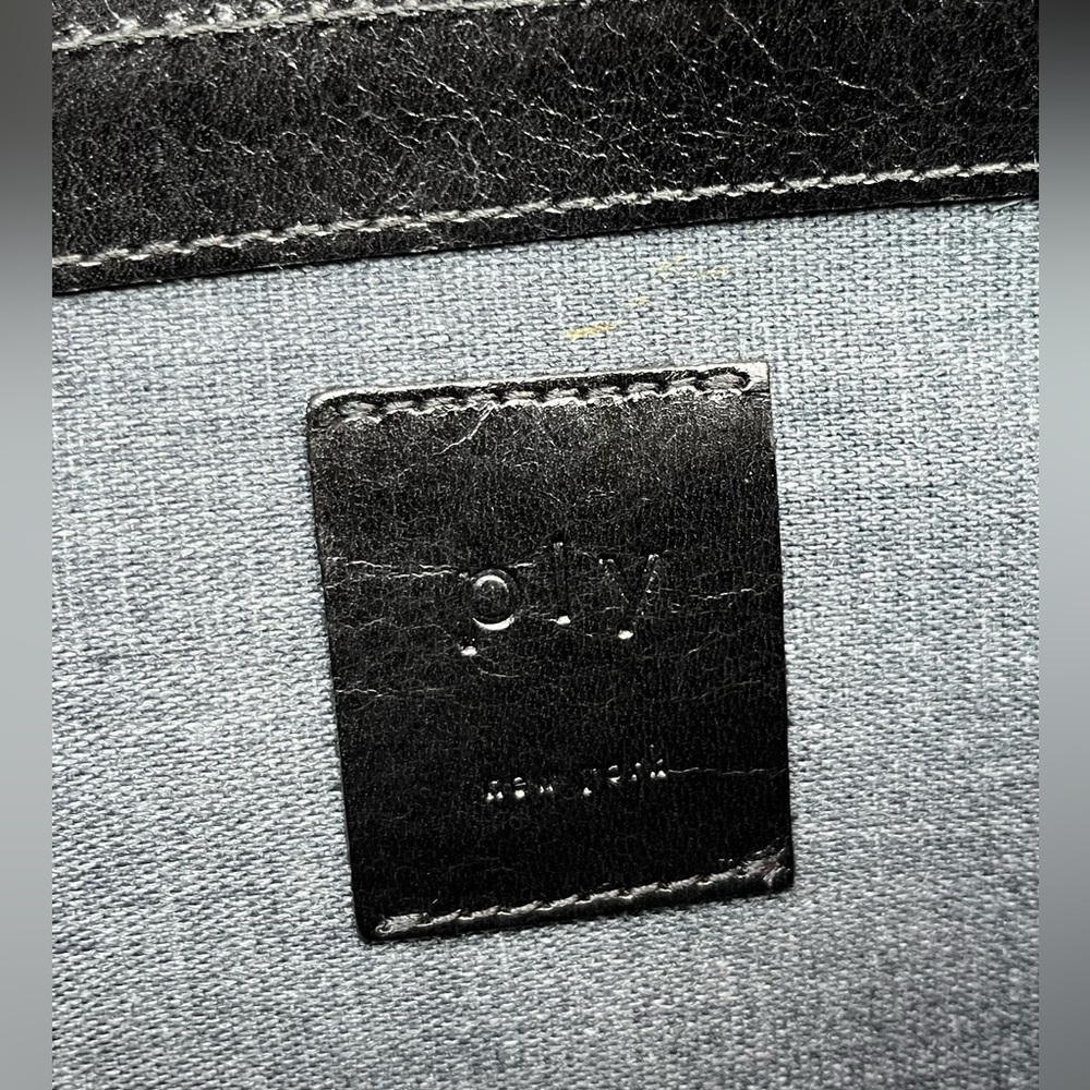 PLY New York Black Leather Clutch Wristlet - Picture 7 of 9